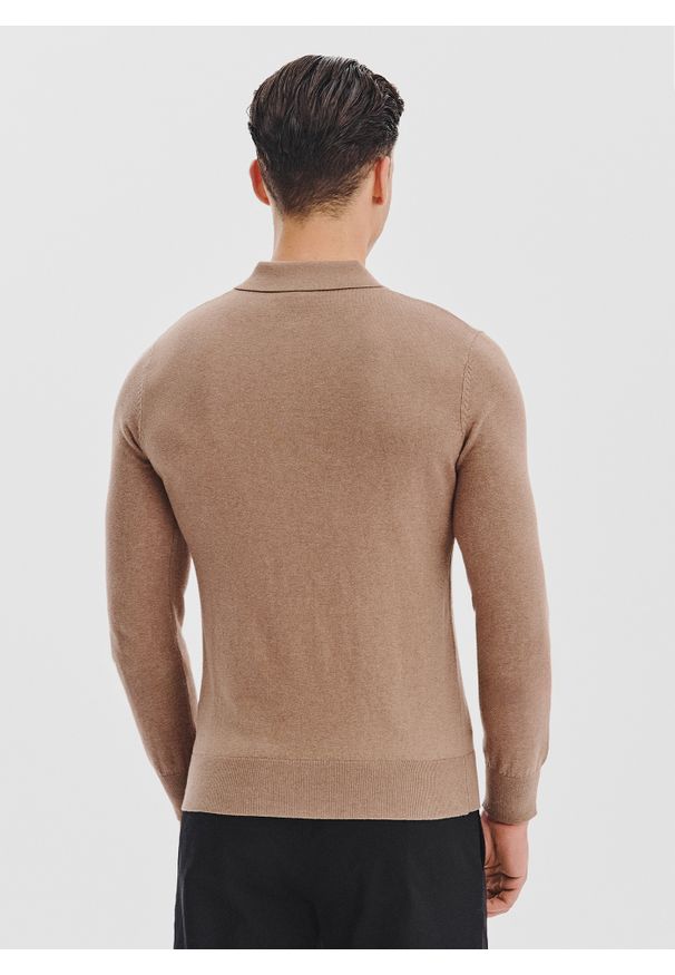 Pako Lorente - PAKO LORENTE - Sweter polo z kaszmirem. Okazja: na co dzień. Typ kołnierza: polo. Materiał: kaszmir. Sezon: jesień. Styl: casual