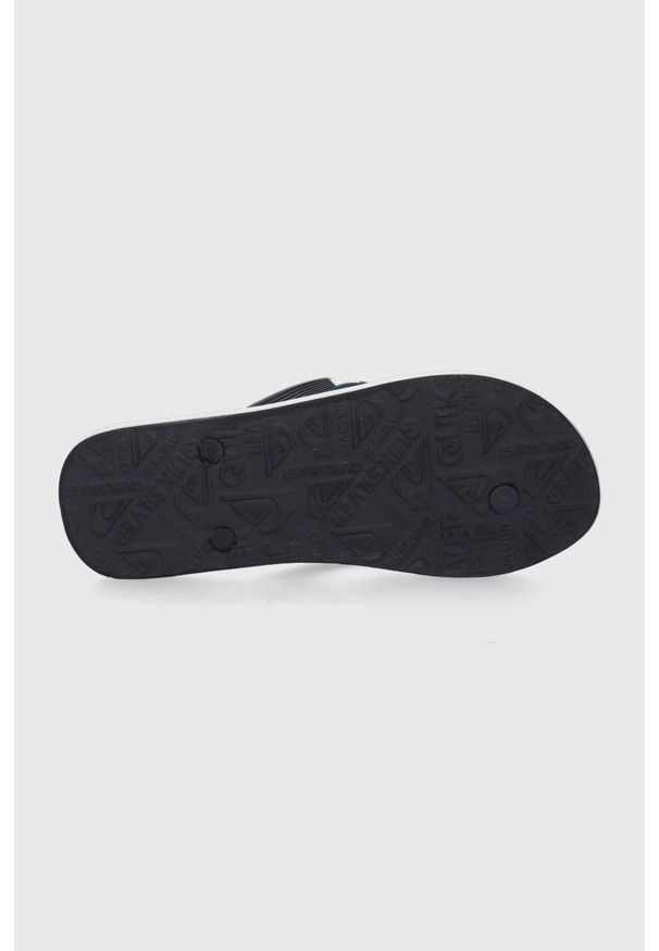 Quiksilver japonki męskie. Kolor: niebieski. Materiał: materiał. Obcas: na obcasie. Wysokość obcasa: niski