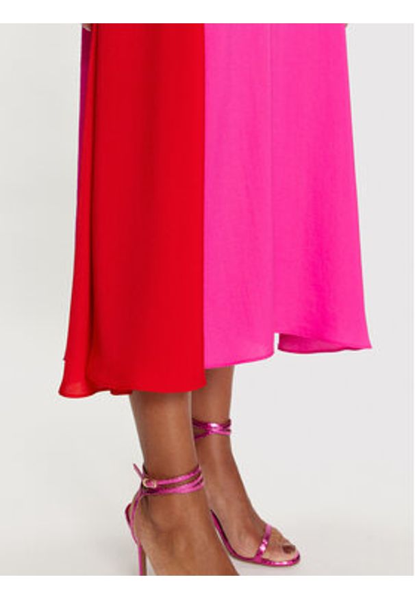 Lola Casademunt by Maite Sukienka codzienna MS2416023 123 Różowy Relaxed Fit. Okazja: na co dzień. Kolor: różowy. Materiał: syntetyk. Typ sukienki: proste. Styl: casual