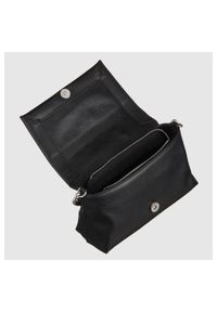 Valentino by Mario Valentino - VALENTINO Czarna torebka z ozdobnym V oceania re satchel. Kolor: czarny. Materiał: skórzane #2