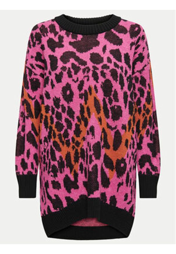only - ONLY Sweter Helena 15332159 Różowy Oversize. Kolor: różowy. Materiał: syntetyk