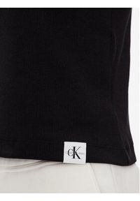 Calvin Klein Jeans Top J20J221055 Czarny Regular Fit. Kolor: czarny. Materiał: bawełna