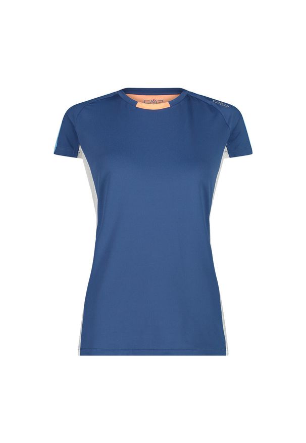 Koszulka damska CMP. Kolor: niebieski. Materiał: materiał, tkanina. Sport: turystyka piesza