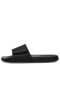 4f - Klapki damskie 4F MM00FFLIF031A20S - czarne. Zapięcie: pasek. Kolor: czarny. Materiał: poliester, materiał. Szerokość cholewki: normalna. Sezon: lato. Sport: pływanie #1