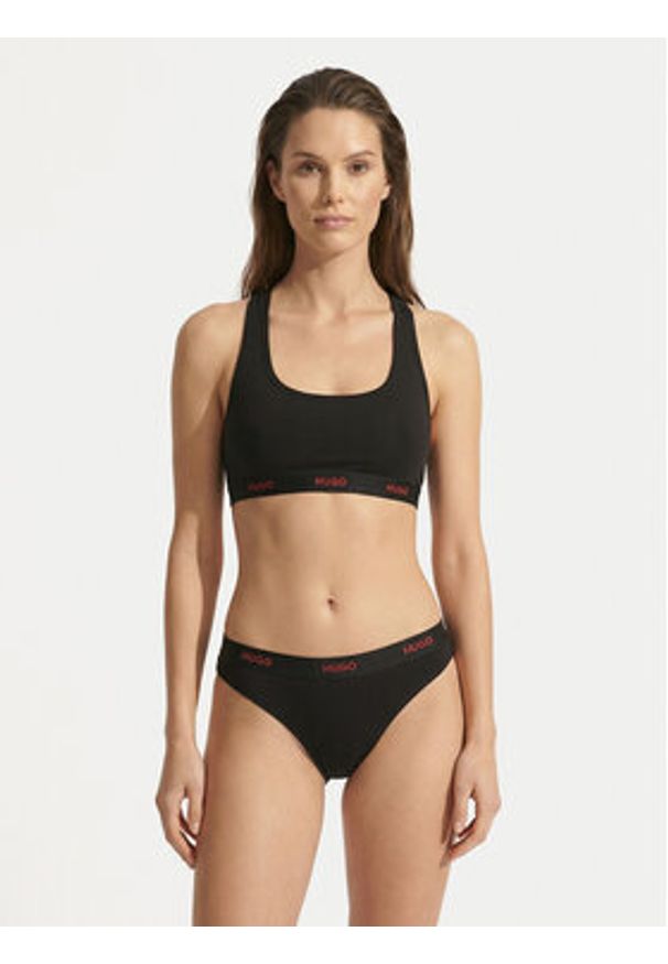Hugo - HUGO Biustonosz top 50557092 Czarny. Kolor: czarny. Materiał: bawełna