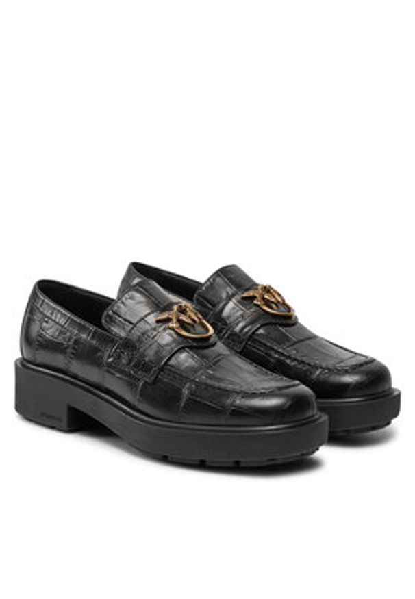 Pinko - PINKO Loafersy Tina 01 SD0001P059 Czarny. Kolor: czarny. Materiał: skóra