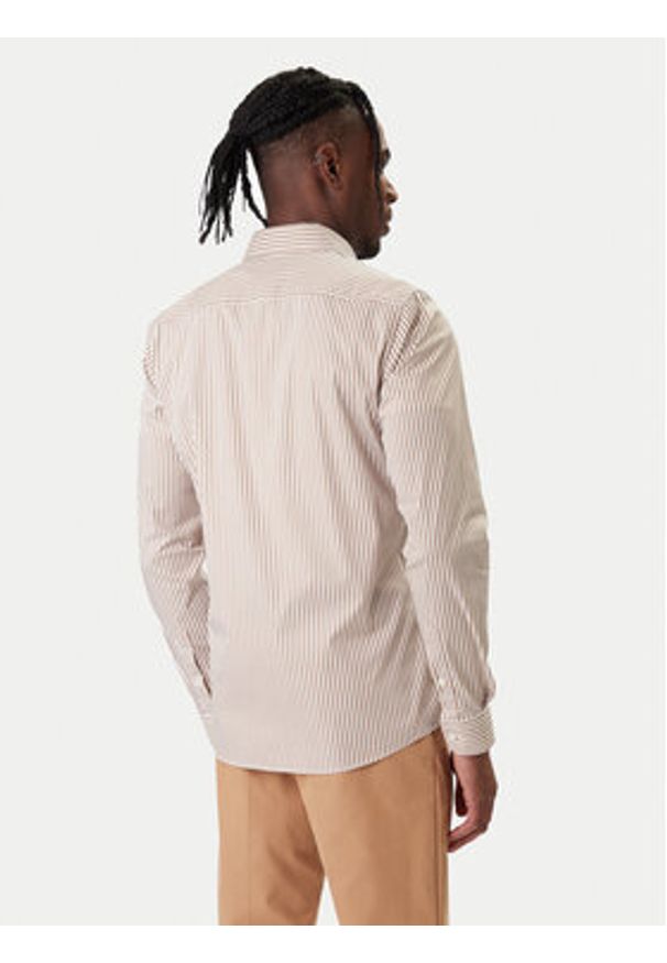 BOSS Koszula H-Roan 50556085 Beżowy Slim Fit. Kolor: beżowy. Materiał: bawełna