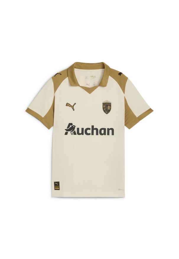 Puma - Młodzieżowa trzecia koszulka RC Lens 25/26 PUMA. Kolor: biały, wielokolorowy, beżowy. Sport: piłka nożna