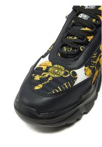Versace Jeans Couture Sneakersy 77YA3SC7 ZS879 Czarny. Kolor: czarny. Materiał: materiał