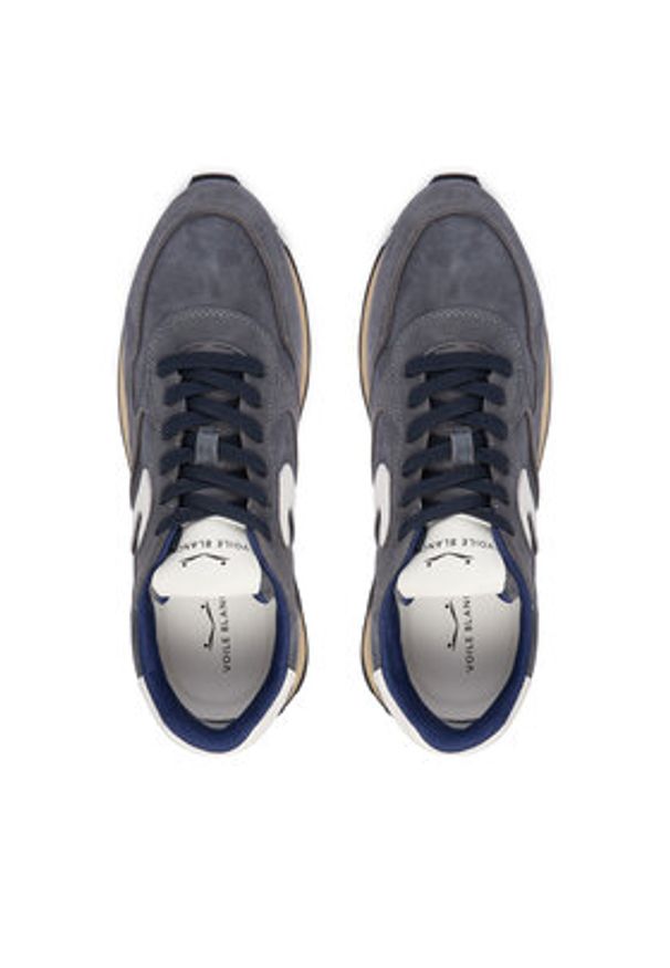 Voile Blanche Sneakersy Paris Race Man W 2018750-07 Granatowy. Kolor: niebieski. Materiał: zamsz, skóra