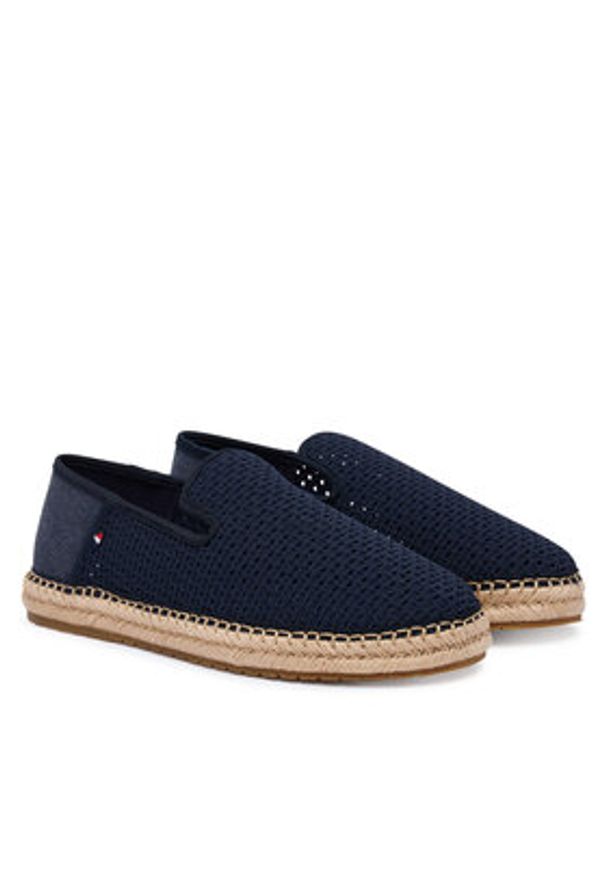 TOMMY HILFIGER - Tommy Hilfiger Espadryle Flex FM0FM05894 Granatowy. Kolor: niebieski. Materiał: materiał