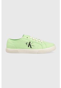 Calvin Klein Jeans tenisówki ESS VULC MONO W damskie kolor zielony. Kolor: zielony. Materiał: poliester, guma #1