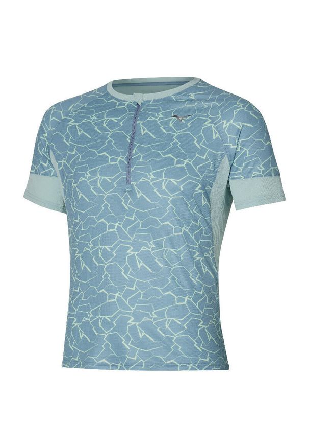 Koszulka Mizuno Graphic. Kolor: niebieski. Sport: bieganie