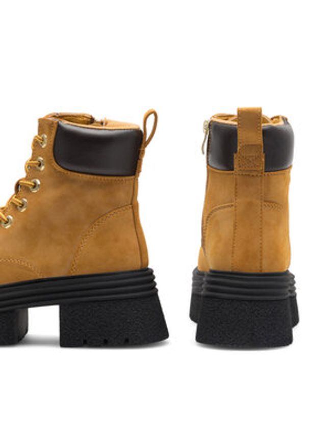 Jenny Fairy Trapery Roseline HY5302-1 Brązowy. Kolor: brązowy. Materiał: syntetyk