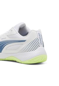 Puma - Młodzieżowe buty do sportów halowych Solarflash III PUMA. Kolor: biały, niebieski, żółty, wielokolorowy