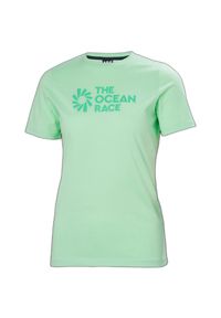 Koszulka damska Helly Hansen Ocean Race. Kolor: zielony. Sport: narciarstwo #1