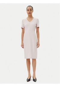 BOSS Sukienka codzienna Damaisa 50490044 Różowy Slim Fit. Okazja: na co dzień. Kolor: różowy. Materiał: wiskoza. Typ sukienki: proste. Styl: casual