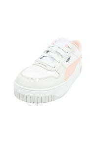 Puma - Skórzane Buty Carina Dla Dzieci. Kolor: różowy, biały, wielokolorowy. Materiał: skóra. Sport: turystyka piesza
