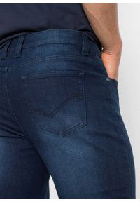 Dżinsy ze stretchem Skinny Fit Straight, średnia wysokość stanu bonprix niebieski denim. Kolor: niebieski #4