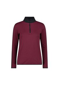 Golf damska narciarska CMP 33L0476. Typ kołnierza: golf. Kolor: czerwony, wielokolorowy, czarny. Sezon: zima. Sport: golf, narciarstwo #1