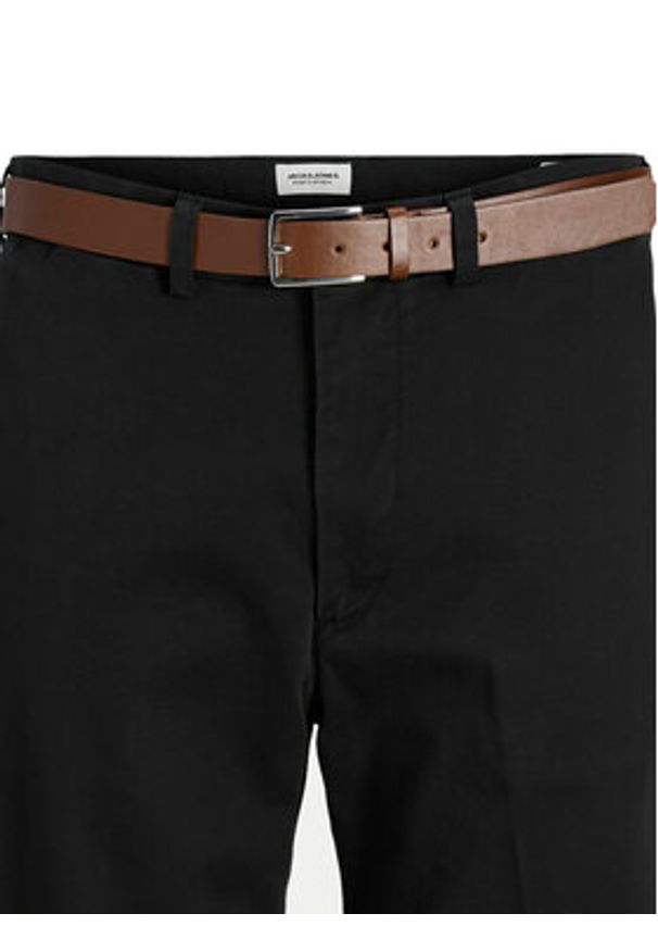 Jack & Jones - Jack&Jones Szorty materiałowe Marco 12269368 Czarny Regular Fit. Kolor: czarny. Materiał: bawełna