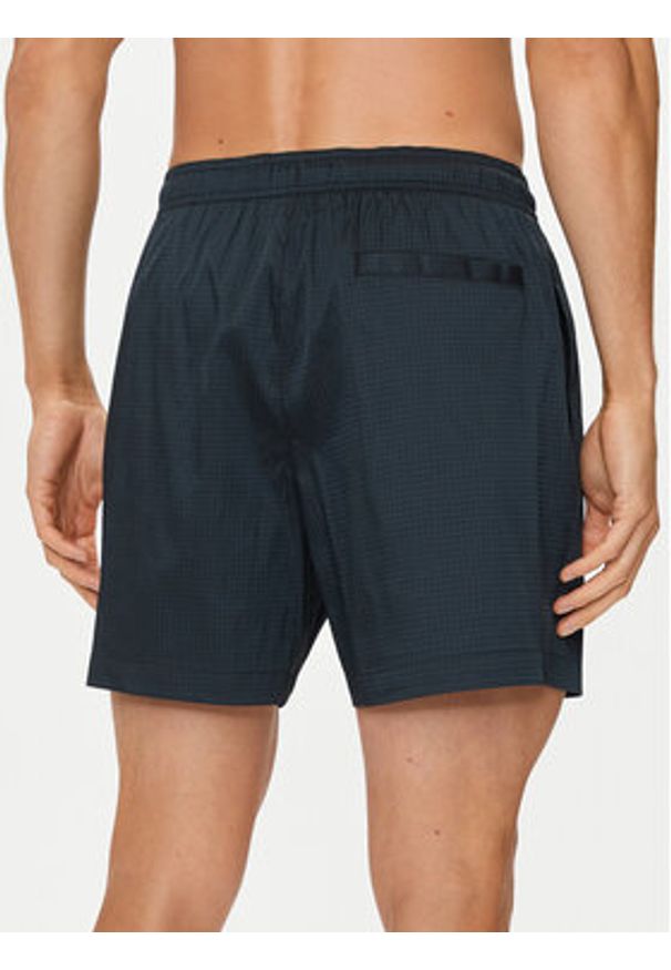 Calvin Klein Swimwear Szorty kąpielowe KM0KM01023 Czarny Regular Fit. Kolor: czarny. Materiał: syntetyk