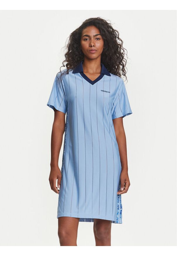 Adidas - adidas Sukienka codzienna Liberty London Tonal Football JC5313 Niebieski Regular Fit. Okazja: na co dzień. Kolor: niebieski. Materiał: syntetyk. Typ sukienki: proste. Styl: casual