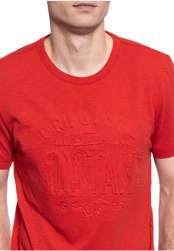 Mustang - MĘSKI T-SHIRT MUSTANG ALEX C EMBOSS 1008957 7179