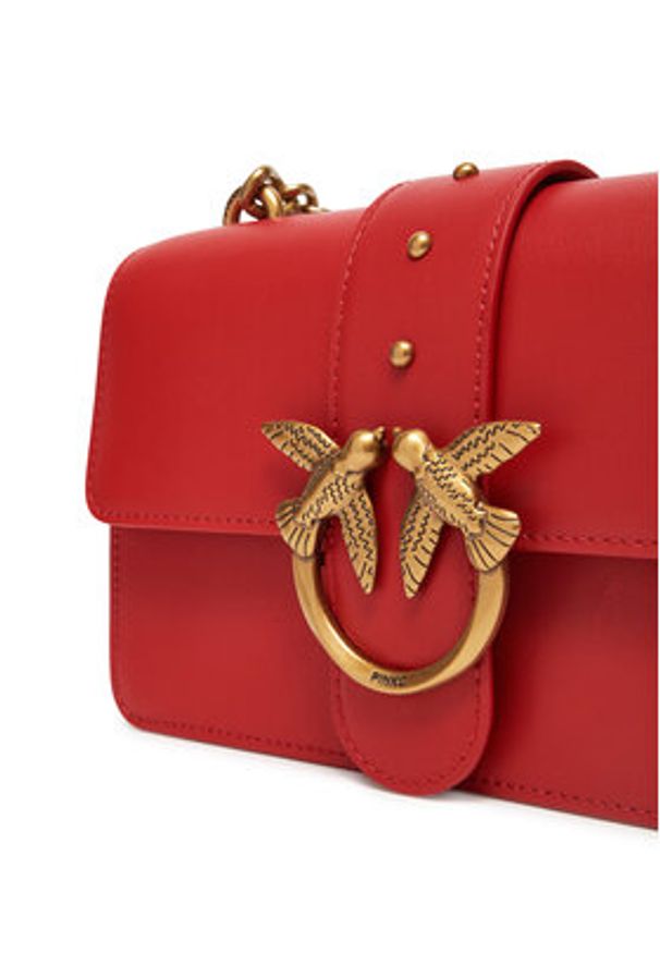Pinko - PINKO Torebka Love One Mini Cl PE 25 PCPL 100059 A0F1 Czerwony. Kolor: czerwony. Materiał: skórzane