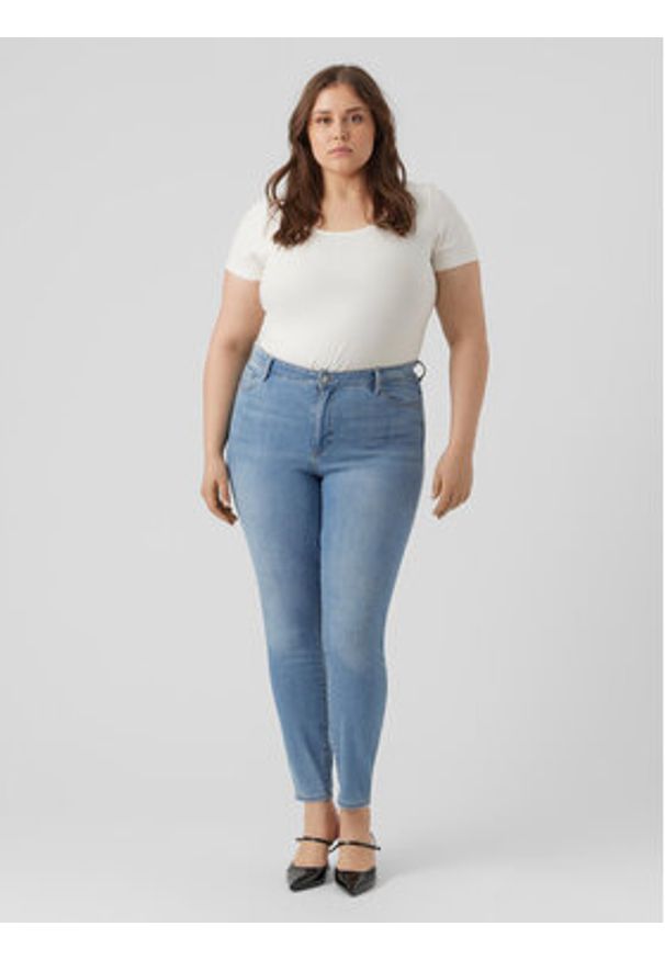 Vero Moda Curve Jeansy Phia 10285113 Niebieski Slim Fit. Kolor: niebieski