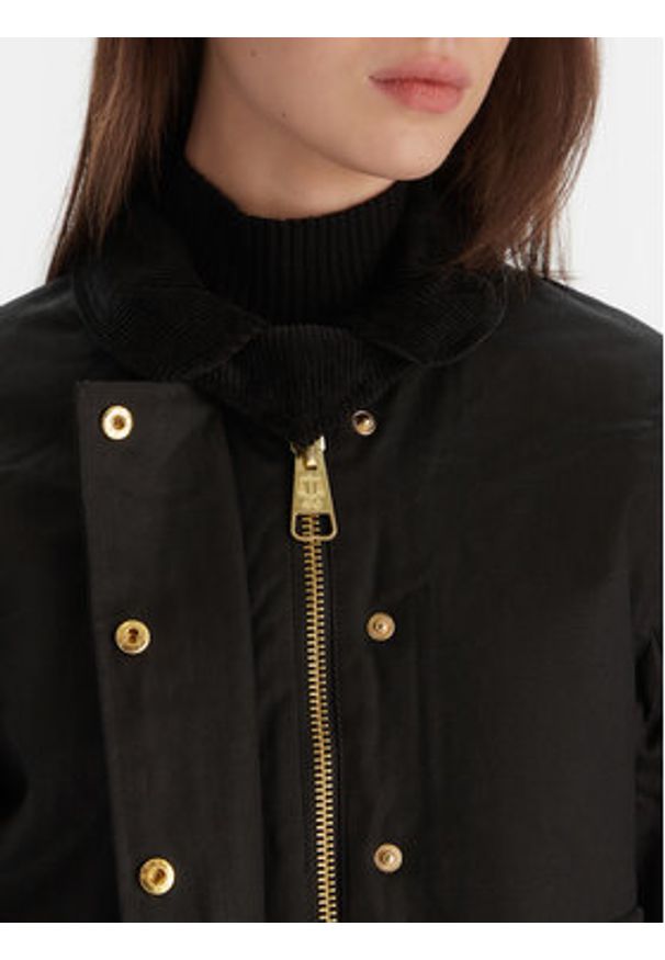 Hunter Kurtka przejściowa Leith HARW0065251 Czarny Oversize. Kolor: czarny. Materiał: bawełna