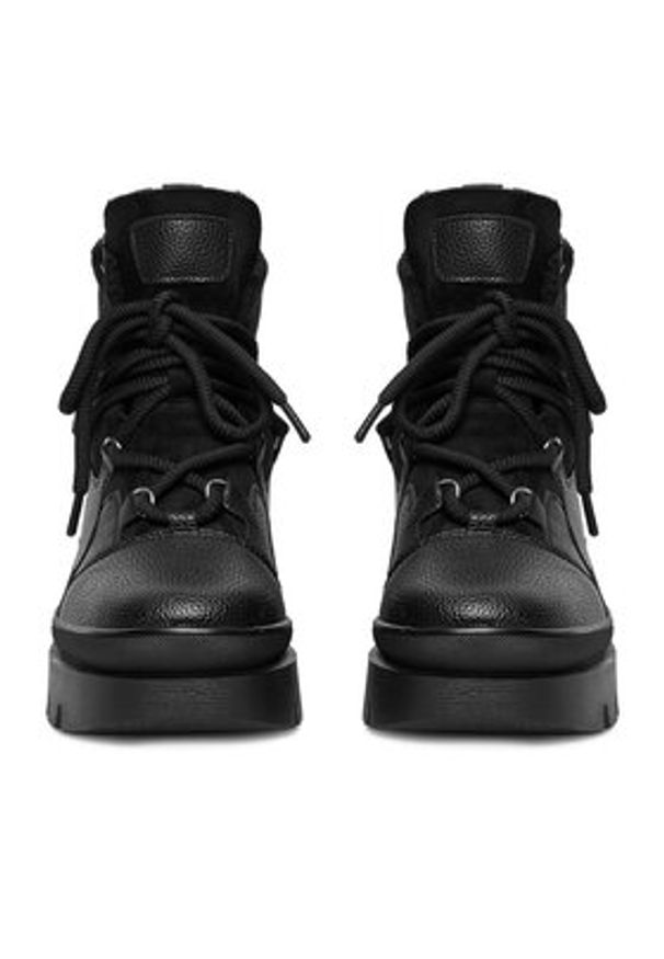 DeeZee Botki 60123-1 Czarny. Kolor: czarny. Materiał: materiał, syntetyk, skóra