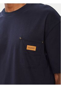Hugo - HUGO T-Shirt Nevado 50564045 Granatowy Loose Fit. Kolor: niebieski. Materiał: bawełna #5