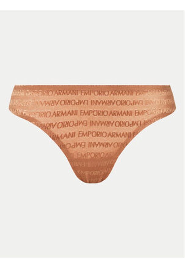 Emporio Armani Underwear Komplet 2 par stringów 163333 3F204 01656 Brązowy. Kolor: brązowy. Materiał: syntetyk