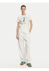 Weekend Max Mara T-Shirt Teiera 2515971052 Biały Regular Fit. Kolor: biały. Materiał: bawełna