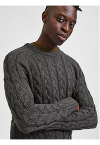Selected Homme Sweter Bill 16086658 Szary Regular Fit. Kolor: szary. Materiał: bawełna #3