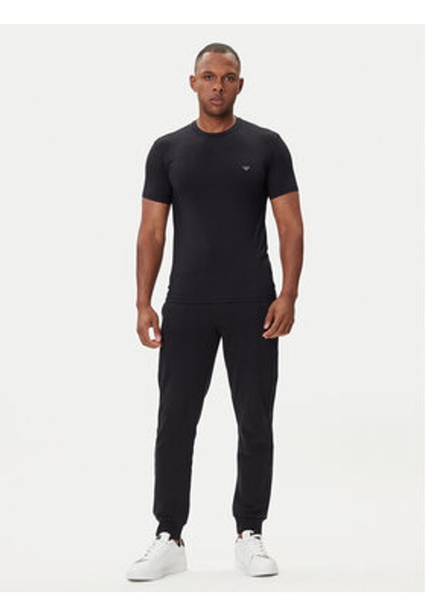 Emporio Armani Underwear T-Shirt EM000379 AF14988 UC001 Czarny Slim Fit. Kolor: czarny