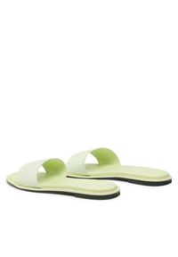 Calvin Klein Klapki Squared Flat Slide He HW0HW00817 Zielony. Kolor: zielony. Materiał: materiał #6