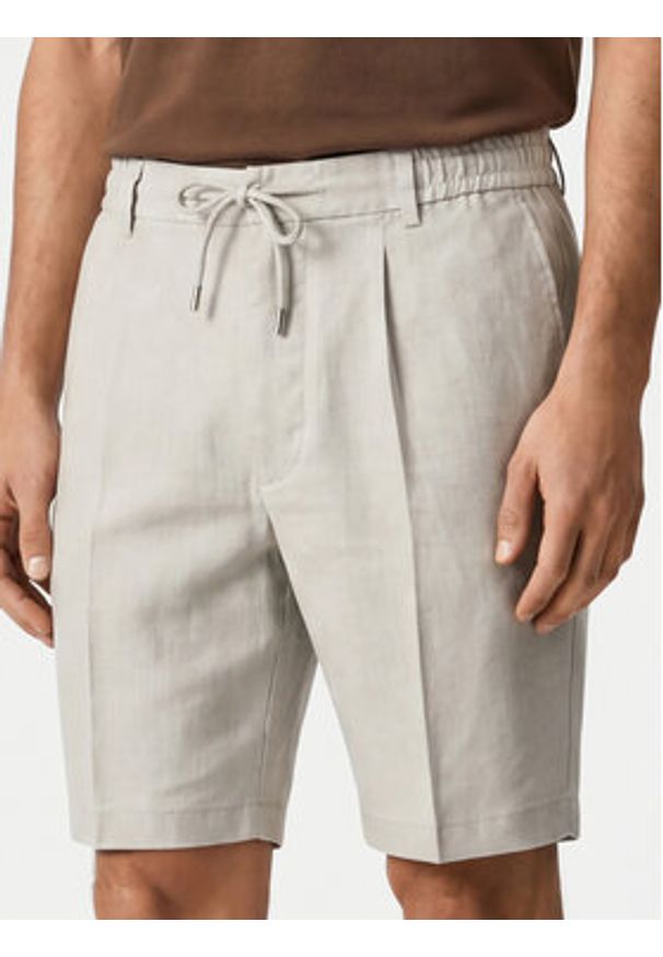 BOSS Szorty materiałowe Kane1 50557537 Szary Regular Fit. Kolor: szary. Materiał: syntetyk