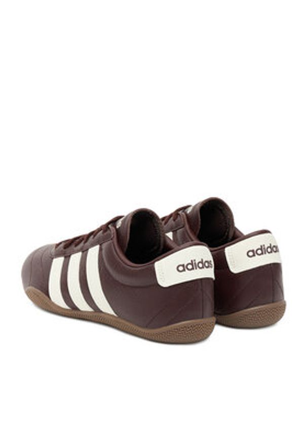 Adidas - adidas Sneakersy GRAND COURT LO JQ9680 Brązowy. Kolor: brązowy. Materiał: skóra