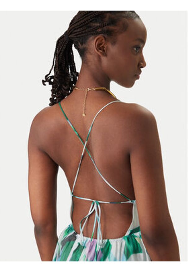 BARDOT - Bardot Sukienka koktajlowa Arletha Halter 59963DB1 Zielony Regular Fit. Typ kołnierza: dekolt halter. Kolor: zielony. Materiał: syntetyk. Styl: wizytowy