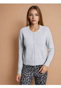 Sinsay - Sweter na zamek - szary. Kolor: szary