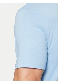 Guess Jeans T-Shirt M4YI52 K8HM0 Niebieski Slim Fit. Kolor: niebieski. Materiał: bawełna