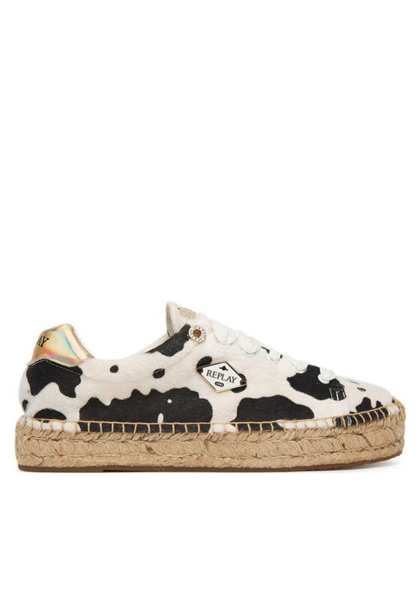 Replay - REPLAY Espadryle GWF22 .000.C0099T Kolorowy. Materiał: materiał. Wzór: kolorowy