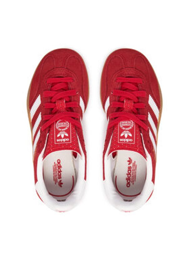 Adidas - adidas Sneakersy Gazelle Indoor IH9136 Czerwony. Kolor: czerwony. Materiał: skóra, zamsz. Model: Adidas Gazelle
