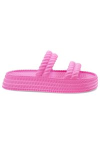 Różowe Klapki S.Barski Modne Obuwie Damskie. Okazja: na co dzień. Kolor: różowy. Sezon: lato. Styl: casual, wakacyjny, elegancki #5
