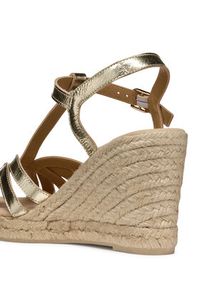 Geox Espadryle D Gelsa D55TPA 000CF C2012 Złoty. Kolor: złoty. Materiał: skóra #4