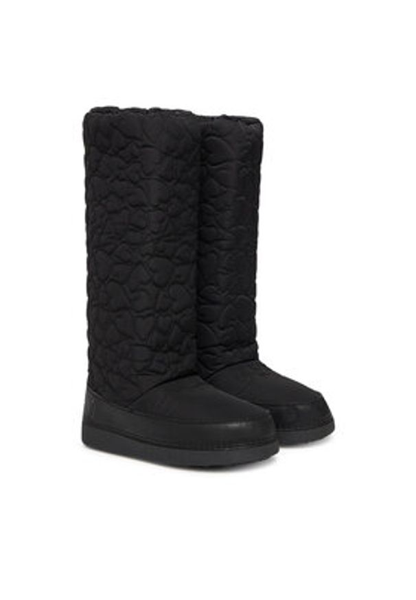 Love Moschino - LOVE MOSCHINO Śniegowce JA26032G1NISE00B Czarny. Kolor: czarny. Materiał: materiał