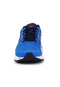 Buty do biegania męskie Mizuno Wave Equate 4. Zapięcie: sznurówki. Kolor: niebieski. Materiał: guma, materiał, tkanina, syntetyk. Szerokość cholewki: normalna. Model: Mizuno Wave