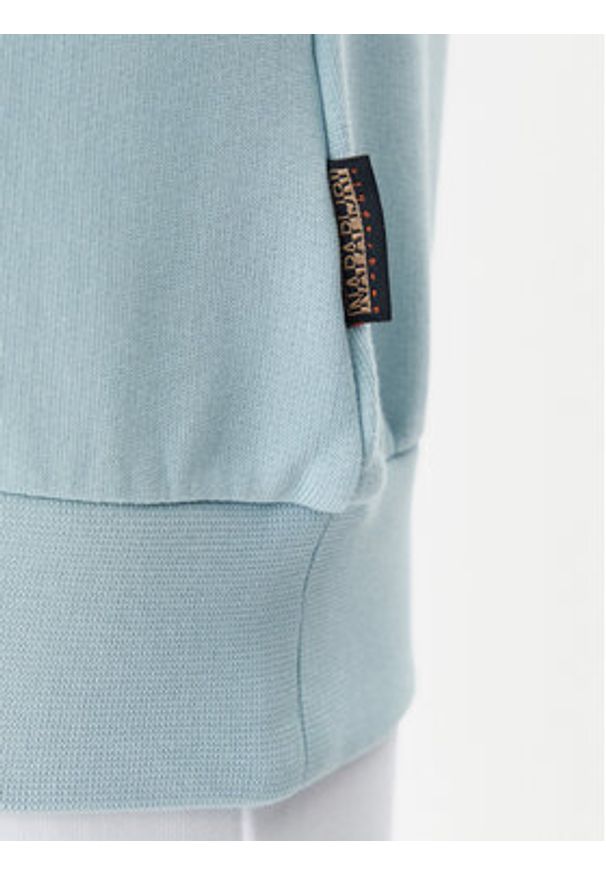 Napapijri Bluza B-Nina NP0A4H85 Błękitny Regular Fit. Kolor: niebieski. Materiał: bawełna